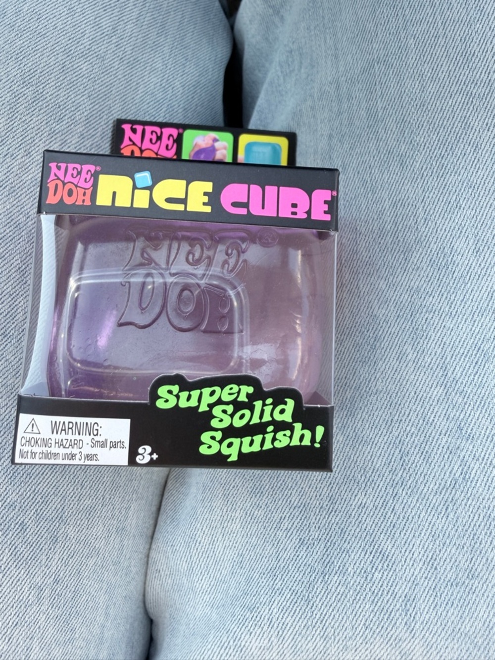 NeeDoh Nice Cube Super Solid Squish - Purple